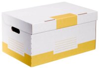 10 Cartonia Archivcontainer weiß/gelb 54,8 x 36,4 x...