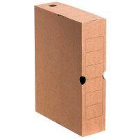 10 Cartonia Archivboxen braun 8,3 x 34,0 x 25,2 cm