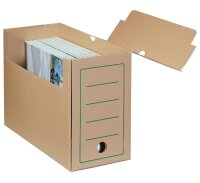 10 Cartonia Archivboxen braun 15,0 x 34,0 x 25,2 cm