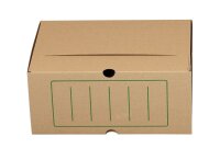 10 Cartonia Archivboxen braun 15,0 x 34,0 x 25,2 cm