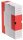 10 Cartonia Archivboxen weiß/rot 8,3 x 34,0 x 25,2 cm