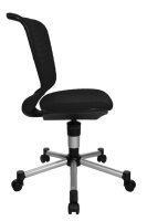 Topstar Kinderdrehstuhl Titan® Junior 3D, 71407 BI0 Stoff schwarz, Gestell silber