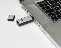 hama USB-Stick Fancy silber, schwarz 128 GB, 1 St.