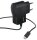 hama Ladekabel mit Adapter schwarz, Kabellänge: 1,0 m, 5 Watt