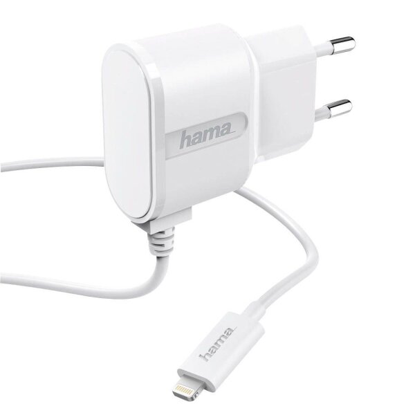 hama Ladekabel mit Adapter weiß, Kabellänge: 1,0 m, 5 Watt