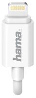 hama Ladekabel mit Adapter weiß, Kabellänge: 1,0 m, 5 Watt