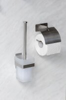 WENKO Toilettenpapierhalter Genova Shine silber, matt