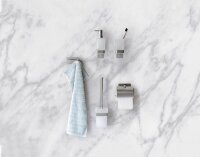 WENKO Toilettenpapierhalter Genova Shine silber, matt