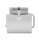 WENKO Toilettenpapierhalter Genova Shine silber, glänzend