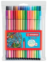 STABILO Pen 68 Filzstifte farbsortiert, 30 St.