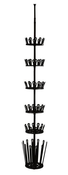 WENKO Teleskop-Schuhregal Achilles schwarz 30,0 x 30,0 x 100,0 - 300,0 cm