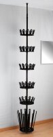 WENKO Teleskop-Schuhregal Achilles schwarz 30,0 x 30,0 x 100,0 - 300,0 cm