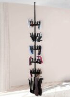 WENKO Teleskop-Schuhregal Achilles schwarz 30,0 x 30,0 x 100,0 - 300,0 cm