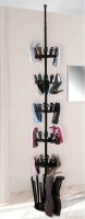 WENKO Teleskop-Schuhregal Achilles schwarz 30,0 x 30,0 x 100,0 - 300,0 cm