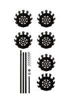 WENKO Teleskop-Schuhregal Achilles schwarz 30,0 x 30,0 x 100,0 - 300,0 cm