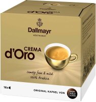Dallmayr Crema dOro Kaffeekapseln, Arabicabohnen kräftig, 16 St.