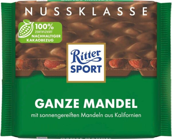 Ritter SPORT GANZE MANDEL Schokolade 100,0 g