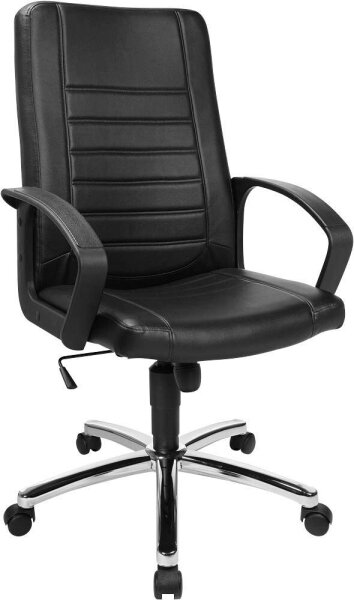 Topstar Chefsessel Premium Point 100, 7909D60 Kunstleder schwarz, Gestell chrom