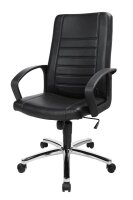 Topstar Chefsessel Premium Point 100, 7909D60 Kunstleder schwarz, Gestell chrom