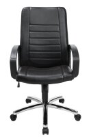 Topstar Chefsessel Premium Point 100, 7909D60 Kunstleder schwarz, Gestell chrom