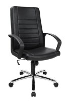 Topstar Chefsessel Premium Point 100, 7909D60 Kunstleder schwarz, Gestell chrom