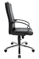 Topstar Chefsessel Premium Point 100, 7909D60 Kunstleder schwarz, Gestell chrom