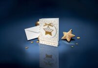 10 SIGEL Weihnachtskarten Confetti Star DIN A6