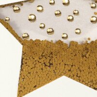 10 SIGEL Weihnachtskarten Confetti Star DIN A6