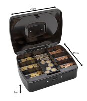 WEDO Geldkassette 146321Z Größe 3 schwarz