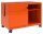 BISLEY Note™ Caddy Rollcontainer orange 2 Auszüge 80,0 x 49,0 x 56,3 cm