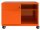 BISLEY Note™ Caddy Rollcontainer orange 2 Auszüge 80,0 x 49,0 x 56,3 cm