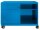 BISLEY Note™ Caddy Rollcontainer blau 2 Auszüge 80,0 x 49,0 x 56,3 cm