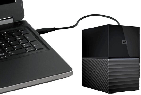 Western Digital My Book Duo 16 TB externe HDD-Festplatte schwarz