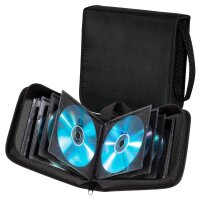 hama 40er CD-/DVD-Tasche Wallet schwarz, 1 St.