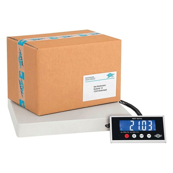 WEDO Paketwaage PAKET 100 Plus schwarz für max. 100,0 kg