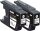 KMP B59D schwarz Druckerpatronen kompatibel zu brother LC1240BKBP2DR, 2er-Set