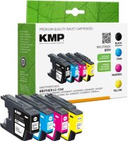 KMP B59V schwarz, cyan, magenta, gelb Druckerpatronen...