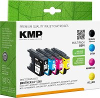 KMP B59V schwarz, cyan, magenta, gelb Druckerpatronen...