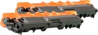 KMP B-T48D  schwarz Toner kompatibel zu brother TN241BK, 2er-Set