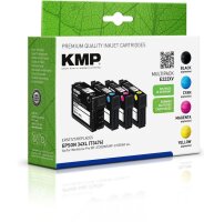 KMP E222XV schwarz, cyan, magenta, gelb Druckerpatronen...