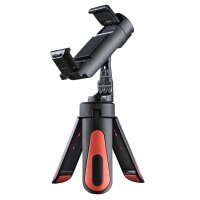hama Pocket II Rotation Ministativ für Smartphones schwarz, rot