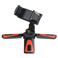 hama Pocket II Rotation Ministativ für Smartphones schwarz, rot