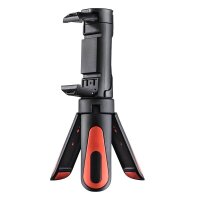 hama Pocket II Rotation Ministativ für Smartphones schwarz, rot