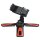 hama Pocket II Rotation Ministativ für Smartphones schwarz, rot