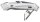 WEDO Cuttermesser CERA-Safeline® Safety ALU grau 19,0 mm, 1 St.