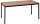 Gürkan Mehrzwecktisch buche rechteckig, Vierkantrohr schwarz, 140,0 x 70,0 x 75,0 cm