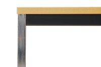 Gürkan Mehrzwecktisch buche rechteckig, Vierkantrohr schwarz, 160,0 x 80,0 x 75,0 cm