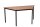 Gürkan Mehrzwecktisch buche Trapezform, Vierkantrohr schwarz, 120,0 x 60,0 x 75,0 cm
