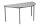 Gürkan Mehrzwecktisch grau halbrund, Vierkantrohr grau, 120,0 x 60,0 x 75,0 cm