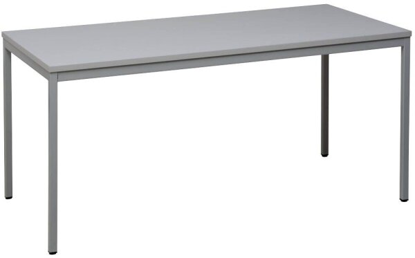 Gürkan Mehrzwecktisch grau rechteckig, Vierkantrohr grau, 200,0 x 80,0 x 75,0 cm